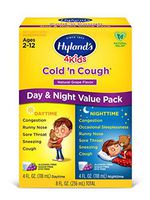 Cold Medicine for Kids Ages 2+ by Hylands, Cold and Cough 4 Kids Daytime, Grape Cough Syrup Medicine for Kids, Decongestant, Allergy and Common Cold Symptom Relief, 4 Fl Oz Each