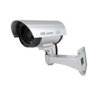 Etopars Silver Fake Dummy Security CCTV Camera Waterproof IR LED Outdoor Indoor Surveillance