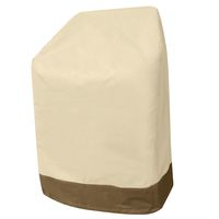 Vanteriam Outdoor Stackable Chairs Cover - Durable and Waterproof Large Outdoor Stacking Chairs Cover, Fits Stack of up to 6 Chairs