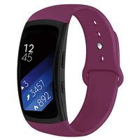 OenFoto Sports Band Compatible Gear Fit2 Pro/ Fit2, Replacement Silicone Accessories Strap Samsung Gear Fit2 Pro SM-R365/ Gear Fit2 SM-R360 Smartwatch-Purple, Small