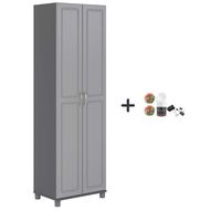 SystemBuild Kendall 24" Utility Storage Cabinet, Gray