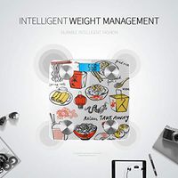 Cute Chinese Food Cartoon Body Scale Digital Weight Weight Scale Bluetooth Scales Weight Tracks 8 Key Compositions Analyzer Sync with Fitness Apps 400 Lbs