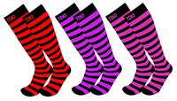 Plus Size American Argyle 15-20mmHG 3-Pairs Graduated Compression Socks For Men & Women (4X5X)