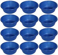 YBM HOME Round Plastic Wash Basin 1147 (12, Blue)