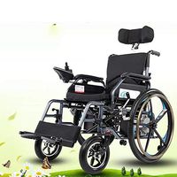 AA100 Intelligent Collapsible Electric Wheelchair Automatic Disabled Outdoor Sports Travel Wheelchair Lithium Battery (24A)