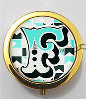 BlackKey Letter F 3-Compartment Decorative Pocket Gift Box Case Organizer for Pill, Color 2 -1358