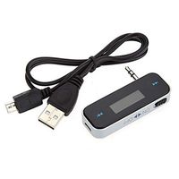 yodaliy FM Transmitter Portable Audio Universal 3.5mm Jack Accessories Car Radio MP3 Music Mini LCD Digital Auto
