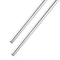 S SIENOC Linear Motion Rods/Shafts/Guides 8mm 2Pcs, Case Hardened Chrome 450MM