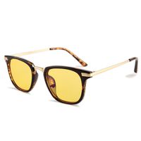 Gudzws Anti Blue Light Glasses Rectangle Plastic Frame with Metal Bridge Temple Rays Blocking Protect Eyes Vision from Computer Cellphone TV Gaming Unisex Yellow Lens