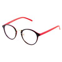 Cyxus Computer Blue Light Filter Vintage Retro Glasses, Anti Eye Strain Eyewear UV Headaches Lightweight Frame Eyeglasses TR90 (8065T04,Red)