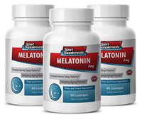 Melatonin Fall Asleep Fast - Melatonin 3mg - Improves Immune Response (3 Bottles - 270 Lozenges)