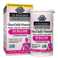 Garden of Life Dr. Formulated Once Daily Women’s Shelf Stable Probiotics  16 Strains, 50 Billion CFU Guaranteed Potency to Expiration, Gluten Dairy & Soy Free One a Day, Prebiotic Fiber, 30 Capsules