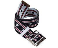 Gait Belt by LiftAid - Stylish Patient Walking and Transfer Belt with Metal Buckle - Assits Nurses, Caregivers, Occupational and Physical Therapy - Washable - 60"L x 2"W (Stars)