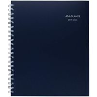 AT-A-GLANCE 2019-2020 Academic Year Weekly & Monthly Planner, Large, 8-1/2" x 11", Teacher Planner, Navy (TP500-905A)
