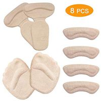 Heel Grips, Heel Cushion Inserts Forefoot Cushion Reusable Heel Liner Protector Best for Loose Shoe, Heel Anti Slips,Blister,Heel Rubbing and Heel Pain Relief Bunion Callus, for Men & Women