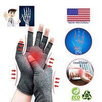 Arthritis Gloves,New Material, Compression for Arthritis Pain Relief Rheumatoid Osteoarthritis and Carpal Tunnel, Premium Compression & Fingerless Gloves for Typing and Daily Work (Dark Gray, L)