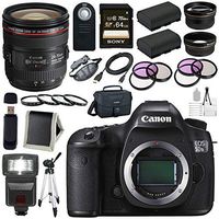 Canon EOS 5DS-R 5DSR DSLR Camera + EF 24-70mm f/4L IS USM Lens + LPE-6 Lithium Ion Battery + Canon 100ES EOS shoulder bag Bundle 10