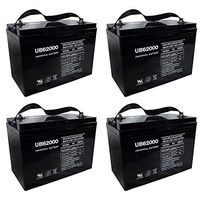 Universal Power Group UB62000 6V 200Ah Battery for M83CHP06V27 RA6-200 PS-62000 Pallet Jack Battery - 4 Pack