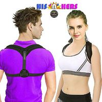 Dr A-Z Back Brace Chest Strap Posture Corrector for Women Men Kids Chest Brace Support Upper Back Clavicle Adjustable Shoulder Lumbar Kyphosis Thoracic Invisible Bundle Free Size Pads + Medical Card