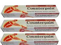 3x120 G Counterpain Analgesic Hot Warm Balm Pain Relief Thailand