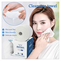 Facial Tissues,Facial Tissue Cube for Women,Washing Face Paper,Plus Hard Roll Paper Towels,White,1 Roll Per Box (White, 1 Roll)