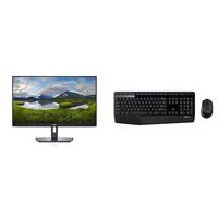 Dell SE2419Hx 23.8" IPS Full HD (1920x1080) Monitor & Logitech MK345 Wireless Combo â€" Full-Sized Keyboard with Palm Rest and Comfortable Right-Handed Mouse