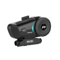 Helmet Bluetooth Headset Motorcycle Intercom - SCS ETC S-9 (2019) Helmet Intercom Motorcycle Communication System Wireless Headphone with Noise Cancellation Up to 6 Riders for Motorbike Skiing