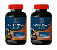 Men Sex Enhancer Supplement - Super MACA Blend 2070 MG - Extra Strength - Horny Goat Weed Capsules for Men - 2 Bottles 120 Capsules