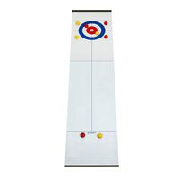 GAMELAND Table Top Curling Game for Family Adults Kids, Indoor Compact Curling Board Game Training for Indoor Office Sports/Travel/Gift