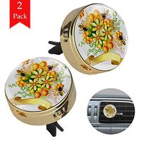 Sloth And Flower Illustration Aromatherapy Essential Oil Diffuser Pack of 2 Car Air Freshener Car Fragrance Deodorant with Vent Clip And Refill Pads for Home Office 1.33x1.83in