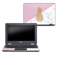 MightySkins Skin Compatible with Dell Chromebook 11" 3189 - Pretty Pineapple | Protective, Durable, and Unique Vinyl Decal wrap Cover | Easy to Apply, Remove, and Change Styles | Made in The USA