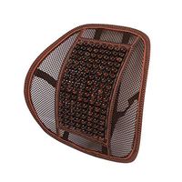 ECYC Car Seat Back Cushion Mesh Ventilate Massage Lumbar Support for Car Office Home, Coffee