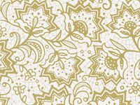 10ct Floral"Lace Borders" on Ivory Tissue Paper Gift Wrapping 20"x30" Sheets nfLG -1082