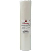 Invisible Mesh Stabilizer White 1.5 oz 14.5 inch x 25 Yard Roll. SuperStable Embroidery Stabilizer Backing