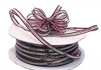 3mm-1/8" Organza Pull Bow Ribbon Burgundy 50yd