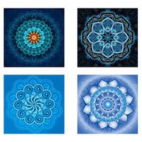 Meidexian888 DIY 5D Diamond Painting,4PCS Embroidery Paintings Rhinestone Pasted DIY Diamond Painting Cross Stitch