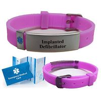 IMPLANTED DEFIBRILLATOR Medical Alert ID Bracelet