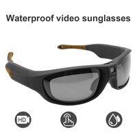 Sports Sunglasses Video Recorder Waterproof IP55 1080P HD Camera Glasses DVR Recording Hands Free 90 Minutes Ultra Long Battery Life