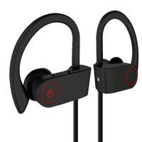 Bluetooth Headphones IPX7 Waterproof, Wireless Sport Earphones Bluetooth 4.2, HiFi Bass Stereo Sweatproof Earbuds W/Mic, Noise Cancelling Headset for Workout, Running, Gym, 7 Hours Play Time