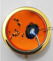 BlackKey Beautiful Dandelion Seed 3-Compartment Decorative Pocket Gift Box Case Organizer for Pill, Color 2 -1577