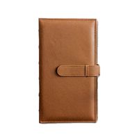 Insho 300 Pockets 5 inch PU Leather Album Book for Instax Wide 210,Wide 300, FP 3000B,FP100C Films - Brown