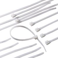 GB Gardner Bender 46-210 11" White Nylon Cable Ties 100 Count