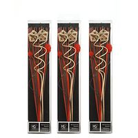 Hosley Set of 3-12.5" High Botanical Diffuser Reeds - Red. Ideal Gift for Wedding, Party, DIY, Crafting, Reiki, Chakra, Spa, Aromatherapy. O7