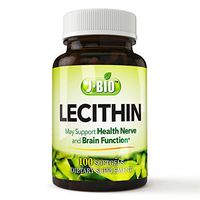 J-bio Ultra Lecithin Plus 1200mg, 100 Softgels-Supports Memory, Weight Loss, and Heart Health - Excellent Alternative to Granules - Made in The USA