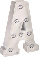 Darice White Metal Marquee Letter - A - 9.87" Tall, White Finish