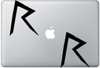 Rihanna Logo FlashDecals1873 Set Of Two (2x) , Decal , Sticker , Laptop , Ipad , Car , Truck
