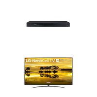 LG UBK90 4K Ultra-HD Blu-ray Player with Dolby Vision (2018) and Alexa Built-in Nano 9 Series 86" 4K Ultra HD Smart LED NanoCell TV (2019)
