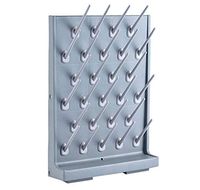 Drying Rack 27 Pegs Lab Supply Pegboard Bench-top/Wall-Mount Laboratory Glassware 27 Detachable PegsLab Drying Draining Rack Cleaning Equipment Grey