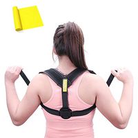 ATEIO Best Posture Brace & Training Set for Women & Men, Effective for Slouching & Hunching - Included: Resistance Training Band, Adjustable from 28" and 48", Washable | Designed in Germany
