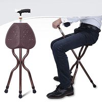 Finly Anti-Slip Abdomen Three-Legged Elderly Cane Stool Cane with A Cane Chair Elderly Three-Legged Folding Walker